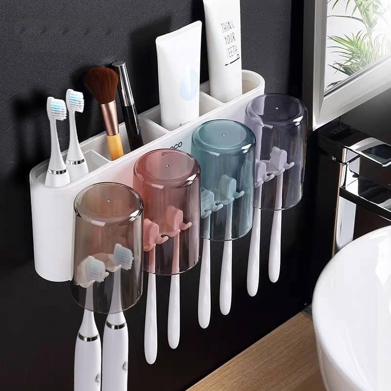 Universal Bathroom Organizer Multifunctional Toothbrush Holder - Image 3