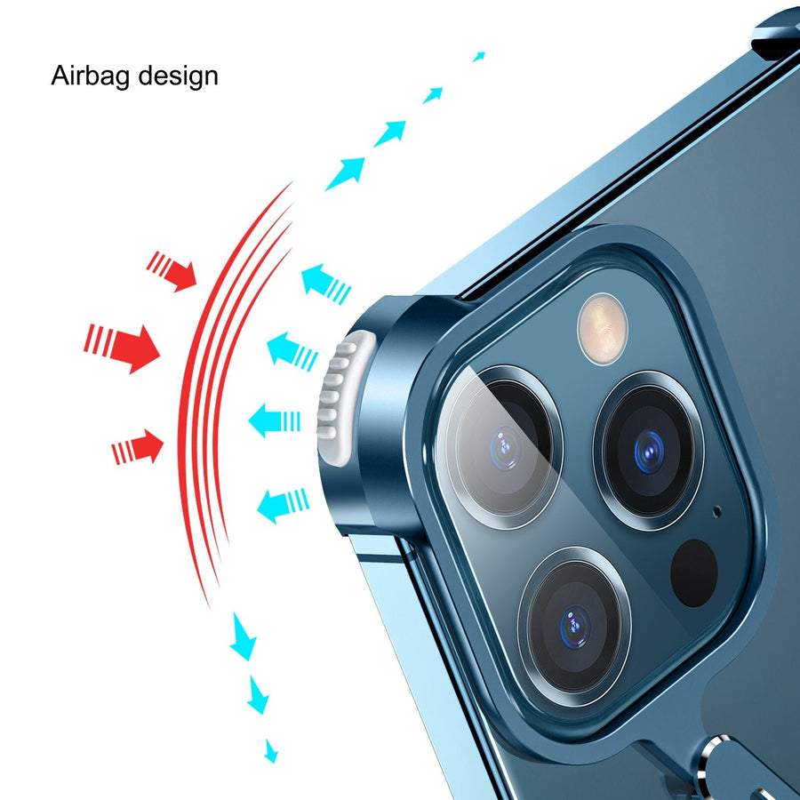 X Shaped Metal iPhone Back Cover Case - Image 4