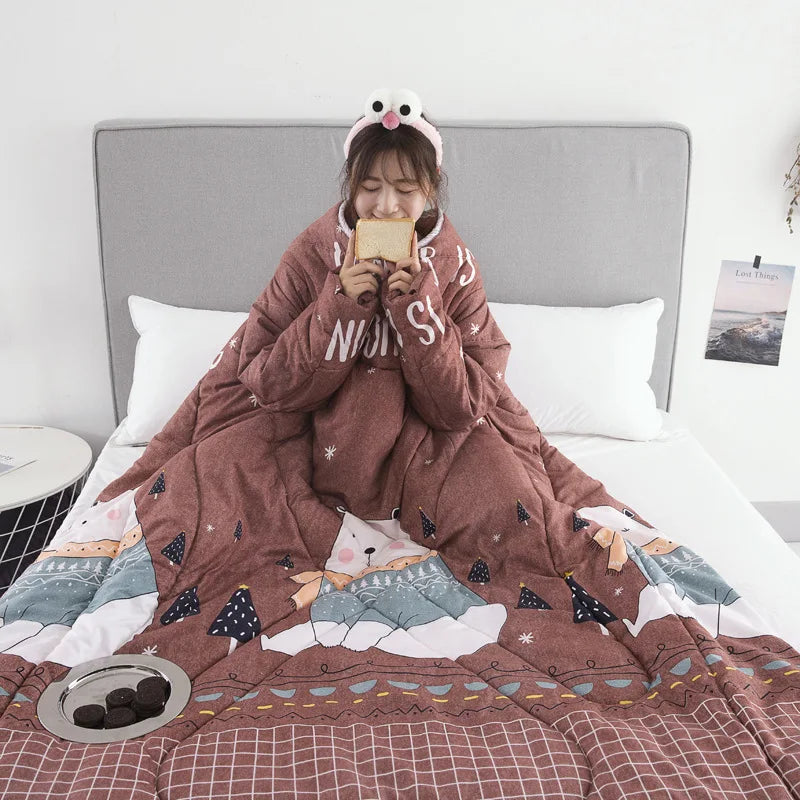Lazy Time Wearable Sleeping Blanket - Image 4