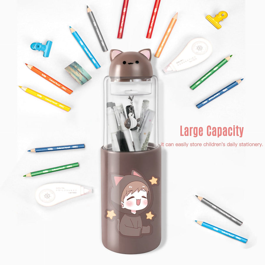 Magnetic Cute Cartoon Kids Pencil Box - Image 1