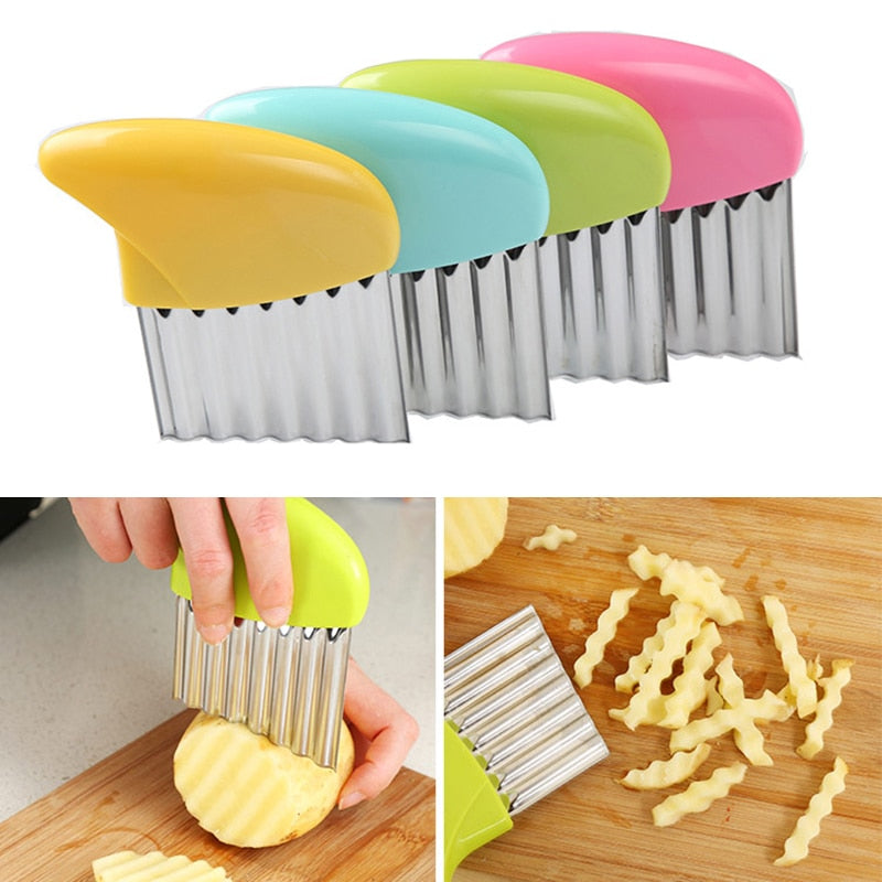 Speed Cut Wrinkle Manual Potato Chips Slicer - Image 2