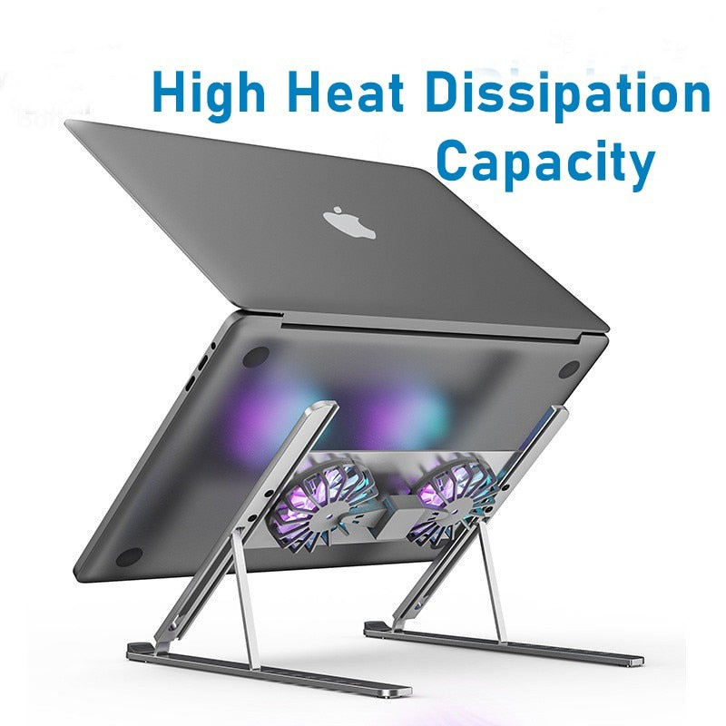 Foldable Aluminum Laptop Cooling Holder - Image 5