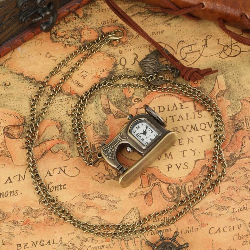 Antique Classic Sewing Machine Watch - Image 1