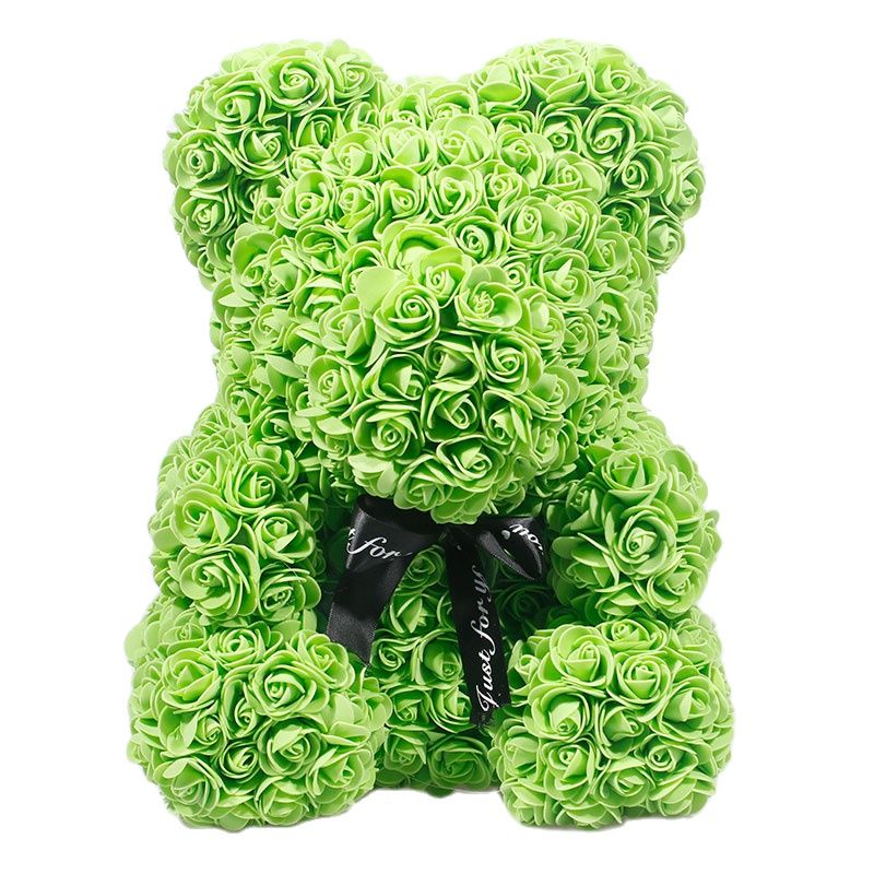 Artificial Rose Flowers Teddy Bear - Image 18
