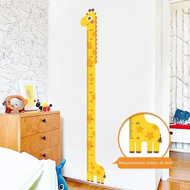 Animal Theme Kids Height Measurement Wall Sticker - Image 3