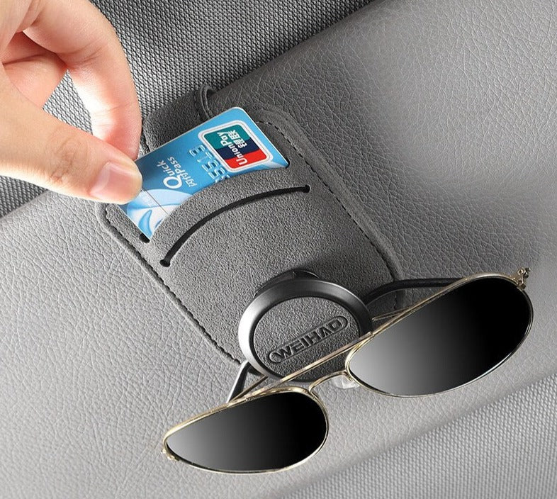 Smart Car Sun Visor Card Glasses Holder - Image 0