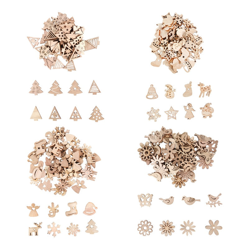 Wooden Winter Happy Christmas Ornaments - Image 9
