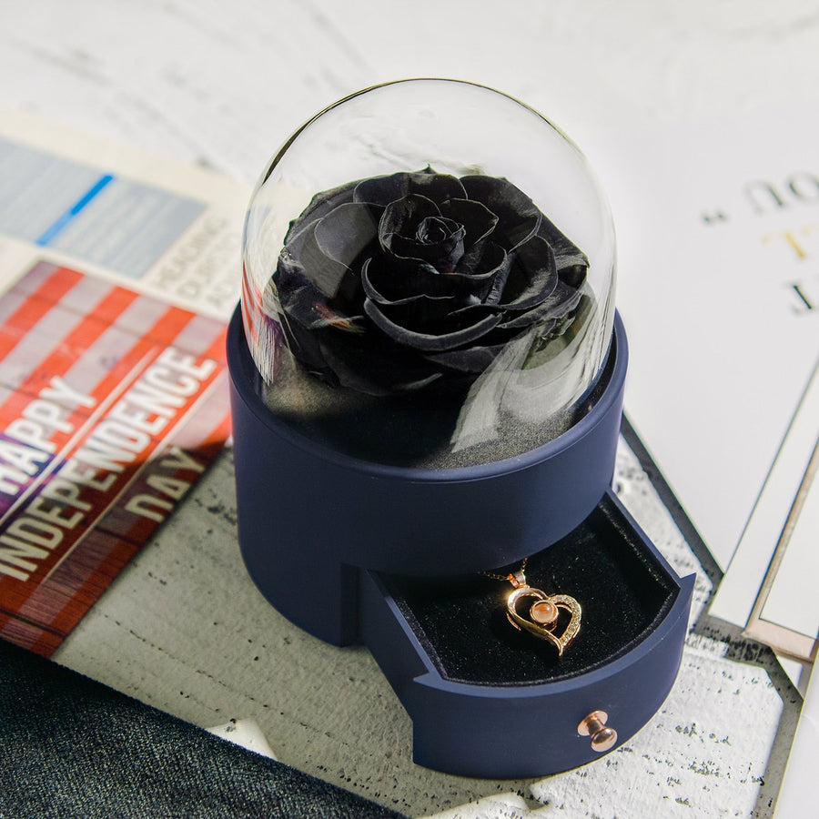 Natural Eternal Rose Necklace Jewelry Box - Image 10