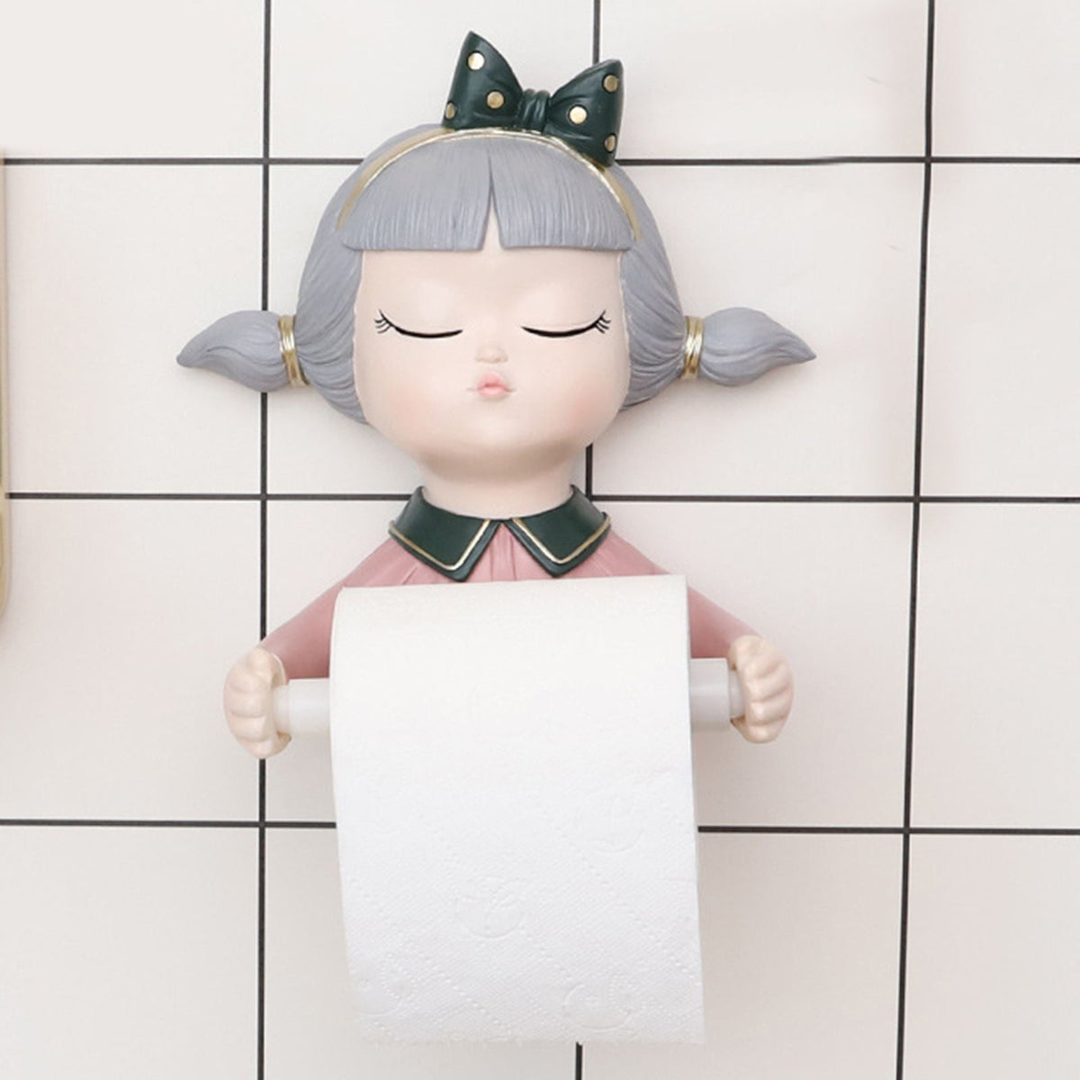 Fancy Girl Toilet Paper Roll Holder