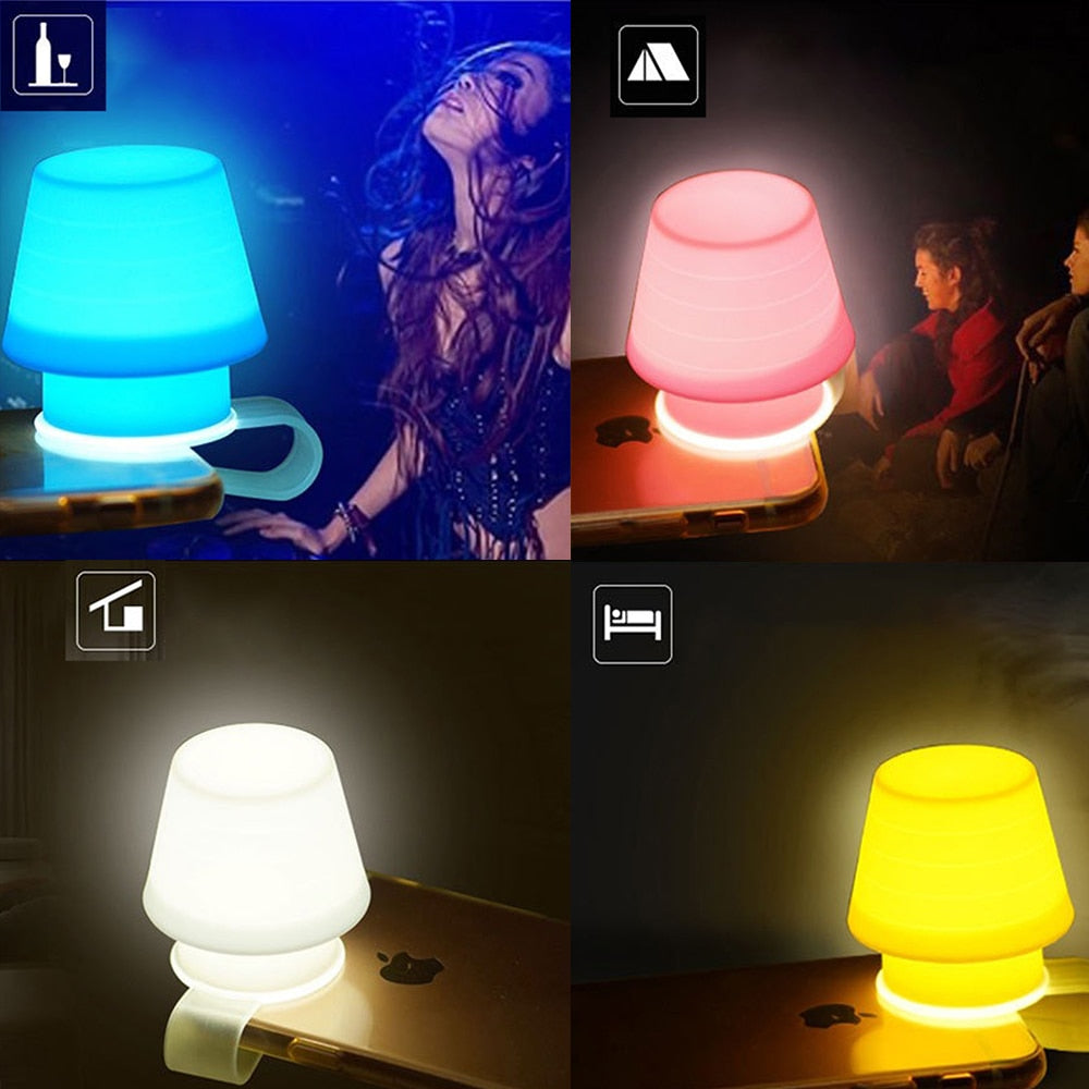 Phone Flashlight Lampshade Night Lamp