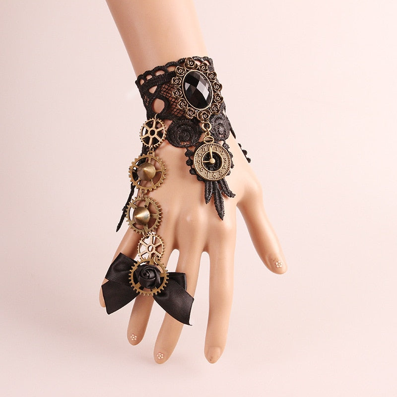 Vintage Full Wrist Mechanic Bracelet Ring - Image 10