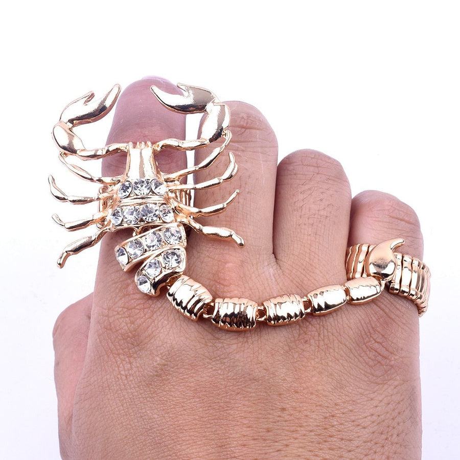 Scorpion Punk Crystal Ring - Image 2