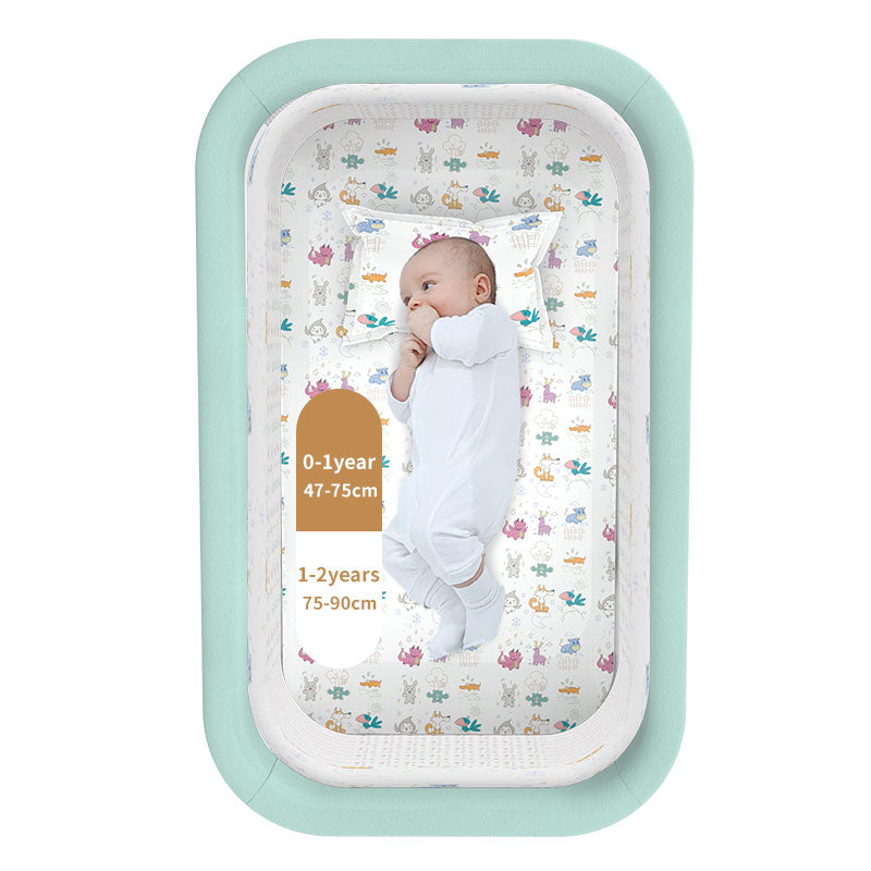 Adjustable Foldable Portable Minimalist Baby Crib - Image 2