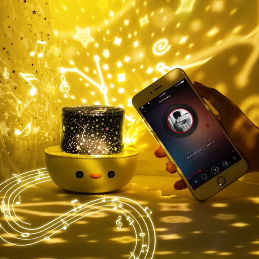 Rotating Deer Music Star Projector Night Lamp - Image 0