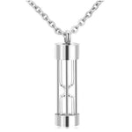 Memory Hourglass Glass Necklace