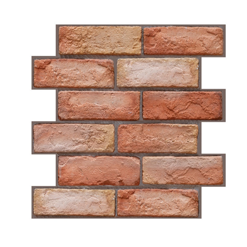 3D Self-Adhesive Brick Pattern Wallpaper