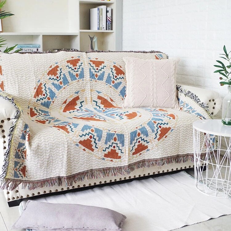 Vintage Pumpkin Sofa Cover Blanket - Image 3