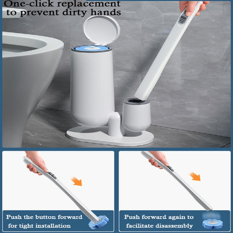 Cleaning Magic Disposable Toilet Brush Set - Image 2