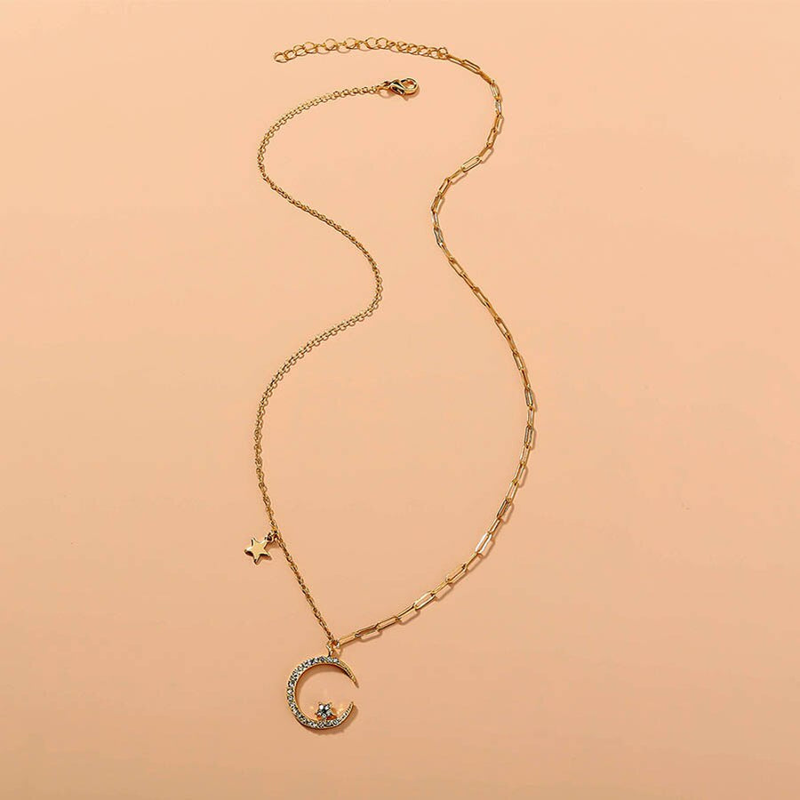 Charming Moon Long Chain Necklace - Image 5