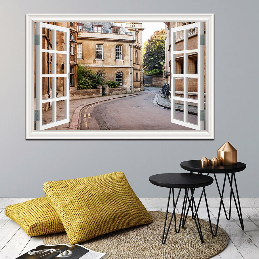 3D Street Scene Self-Adhesive European Wallpaper - Image 3