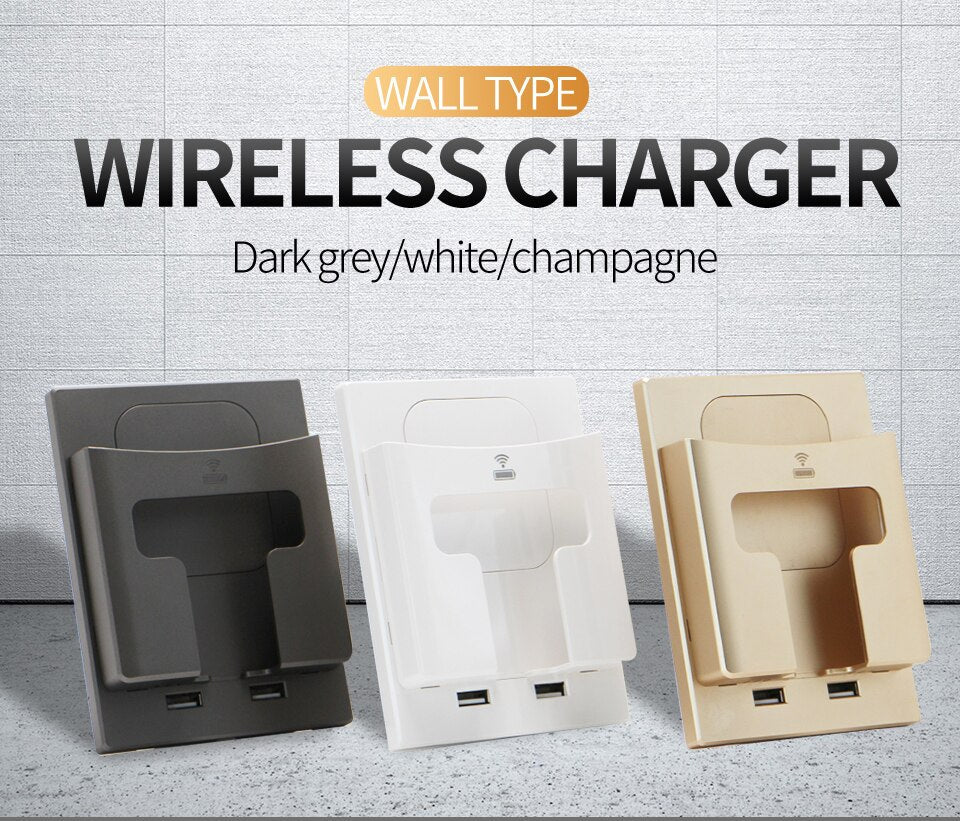 Wall Socket Wireless Phone Charger Holder