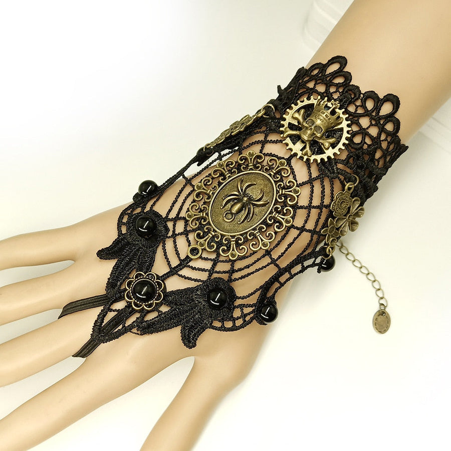 Vintage Full Wrist Mechanic Bracelet Ring - Image 9