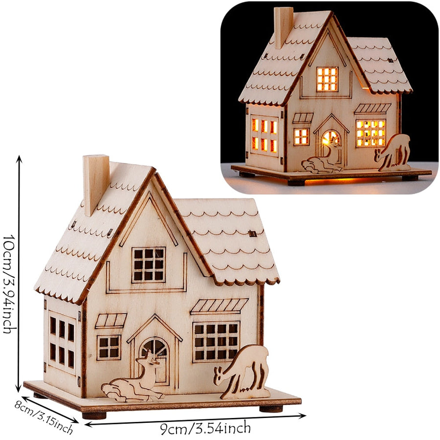 DIY Wooden Hanging House Decor Glowing Lamp - Image 17