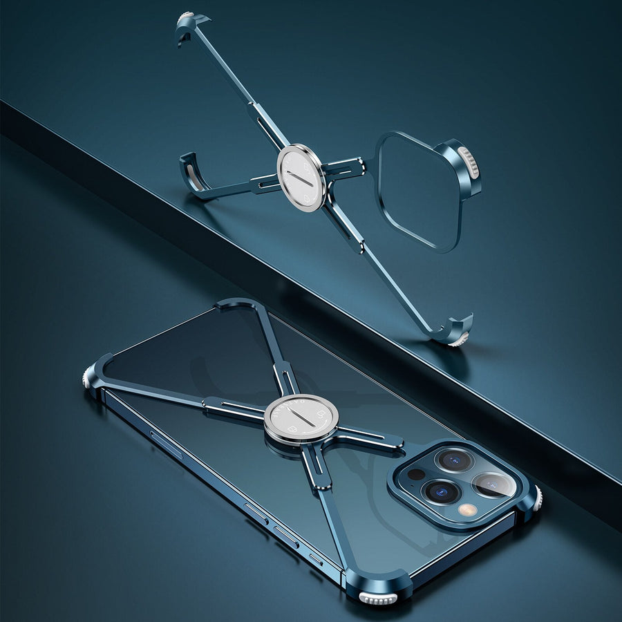 X Shaped Metal iPhone Back Cover Case - Image 6