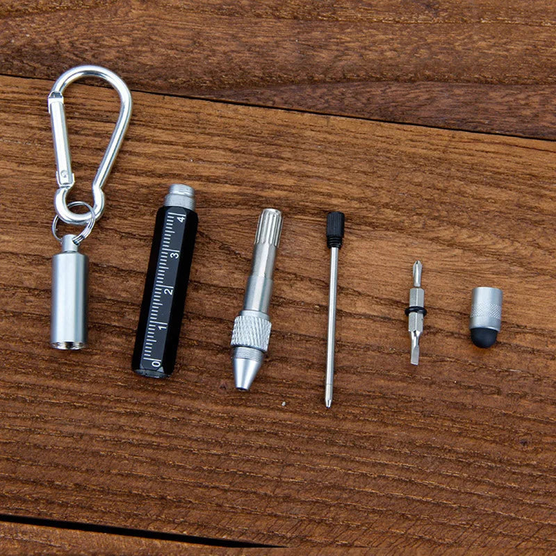6in1 Pocket Pro Multi-Pen Tool Kit Keychain - Image 1