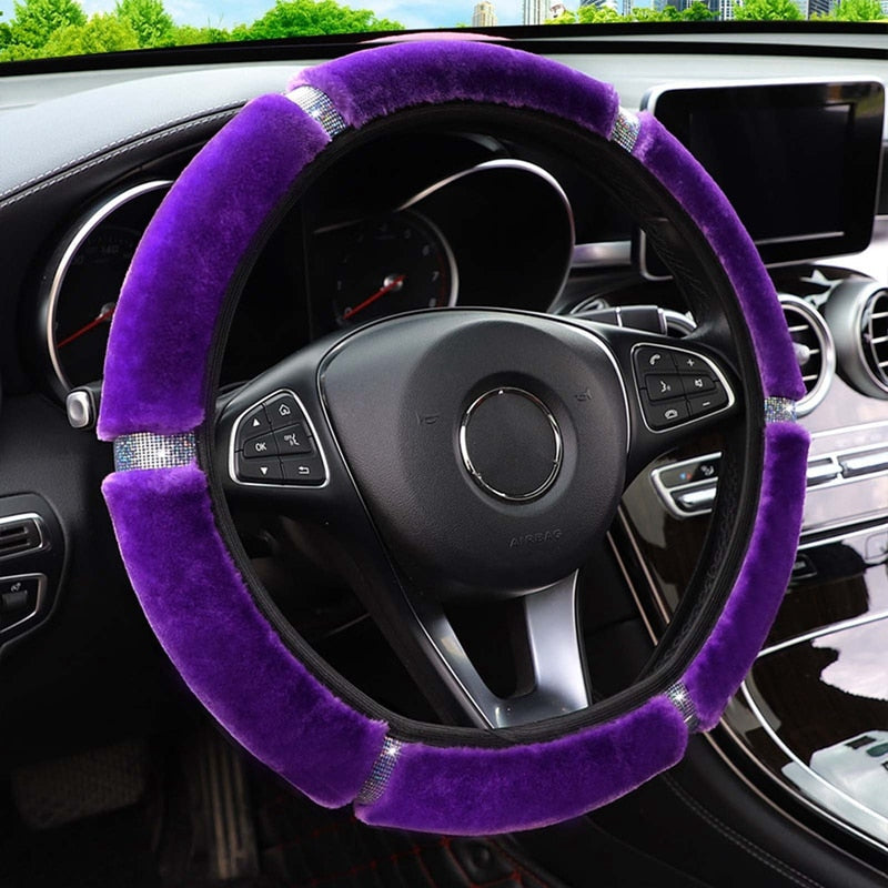 Cozy Car Plush Wheel Cover - Image 10