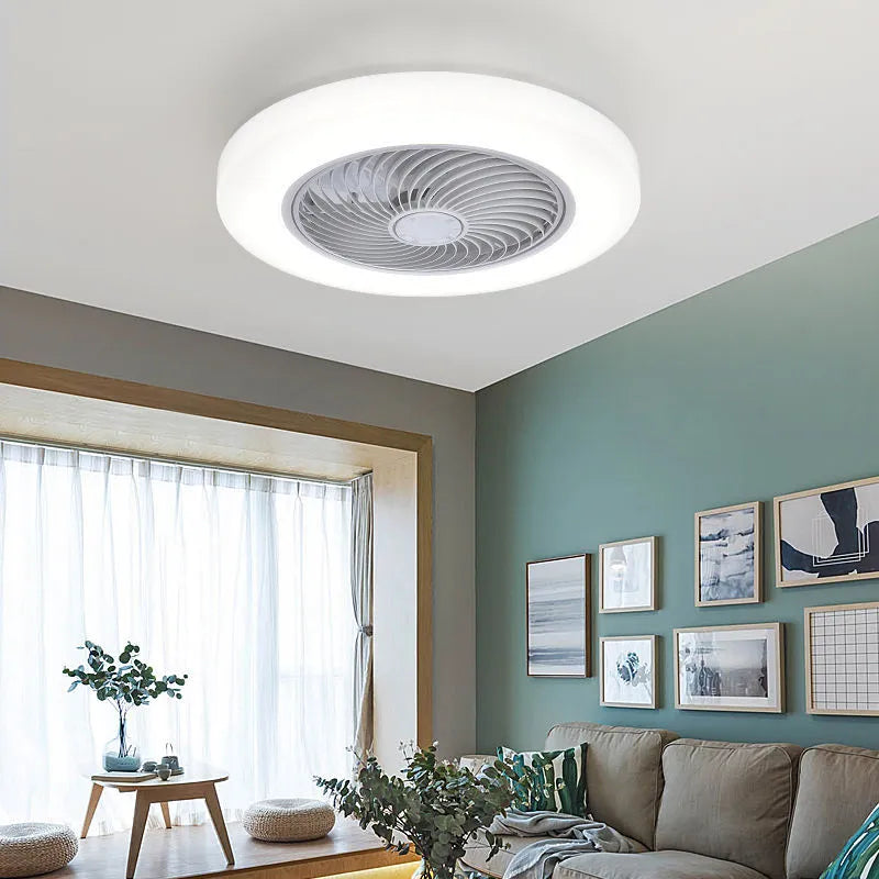 Silent Air Fan RC Invisible Blades Smart Ceiling Lamp - Image 0