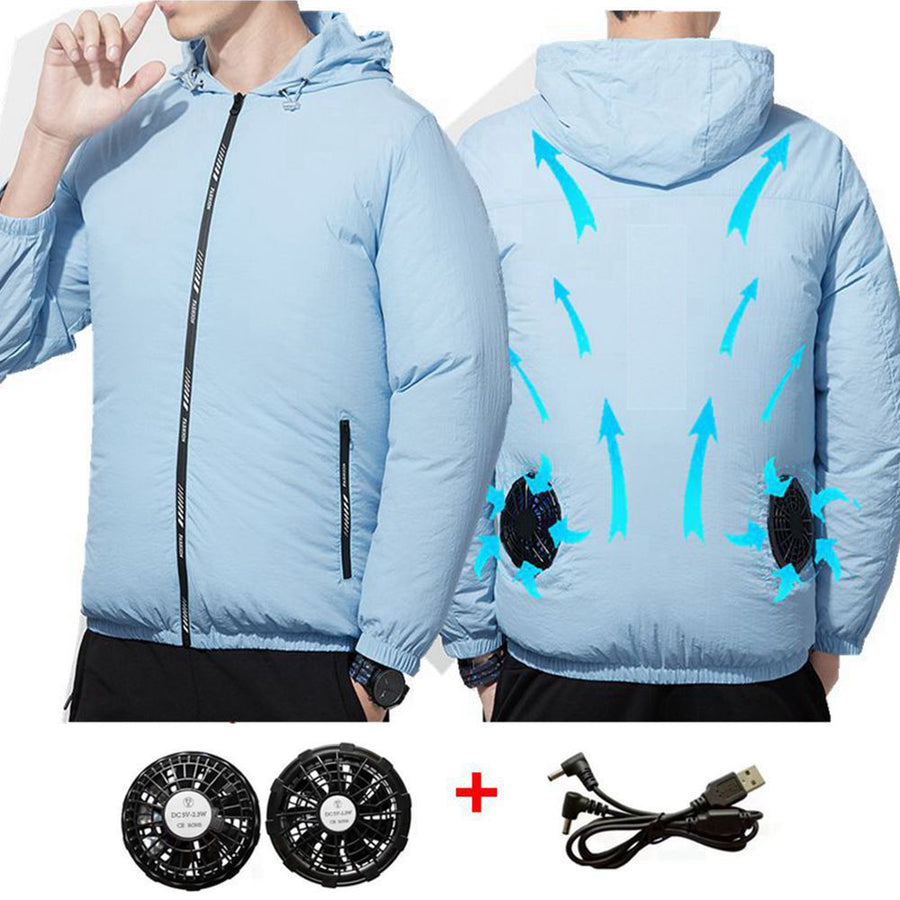 Outdoor Summer Cooling Fan Jacket - Image 7