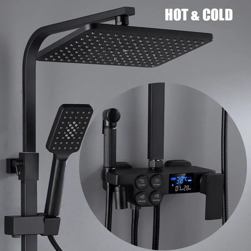 Hydro Lux LED Digital Rainfall Shower Set - Image 9