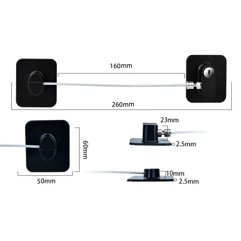 Safe Baby Secure Door Cabinet Lock