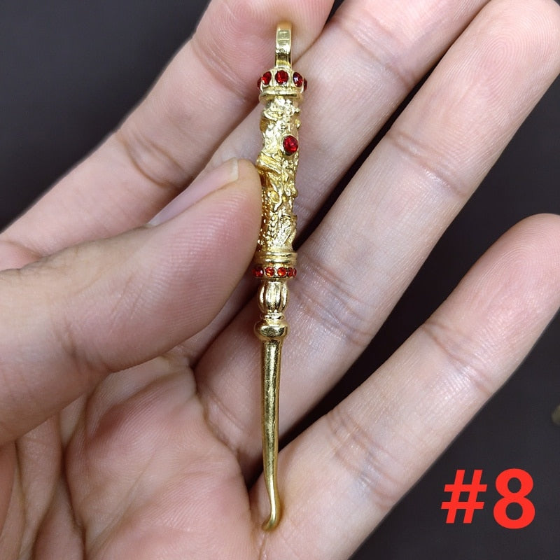 Retro Radiance Brass Mini Tool Vintage Keychain - Image 7