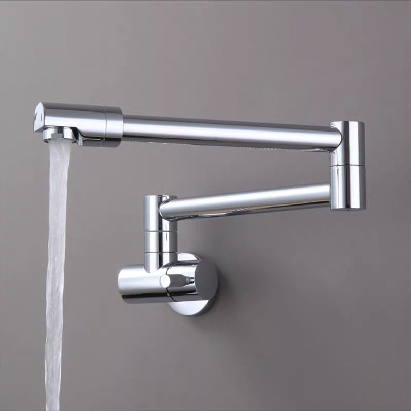Wall-Mounted Folding Chrome Pot Filler Faucet - Image 5