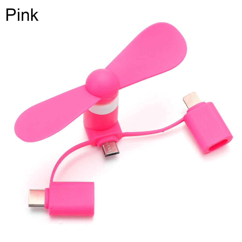 Portable Mini Phone USB Fan