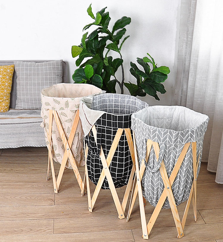 Modern Simple Foldable Creative Large Foldable Laundry Basket - Image 0