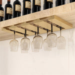 Under Cabinet Glass Organizer Rack