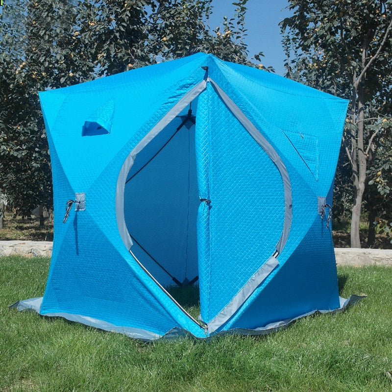 Winter Ice Cube Fishing Camping Tent - Image 0