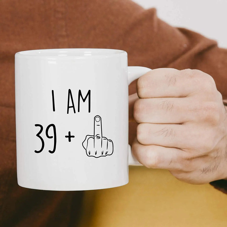 I Am 39 Plus Middle Finger Mug - Image 3