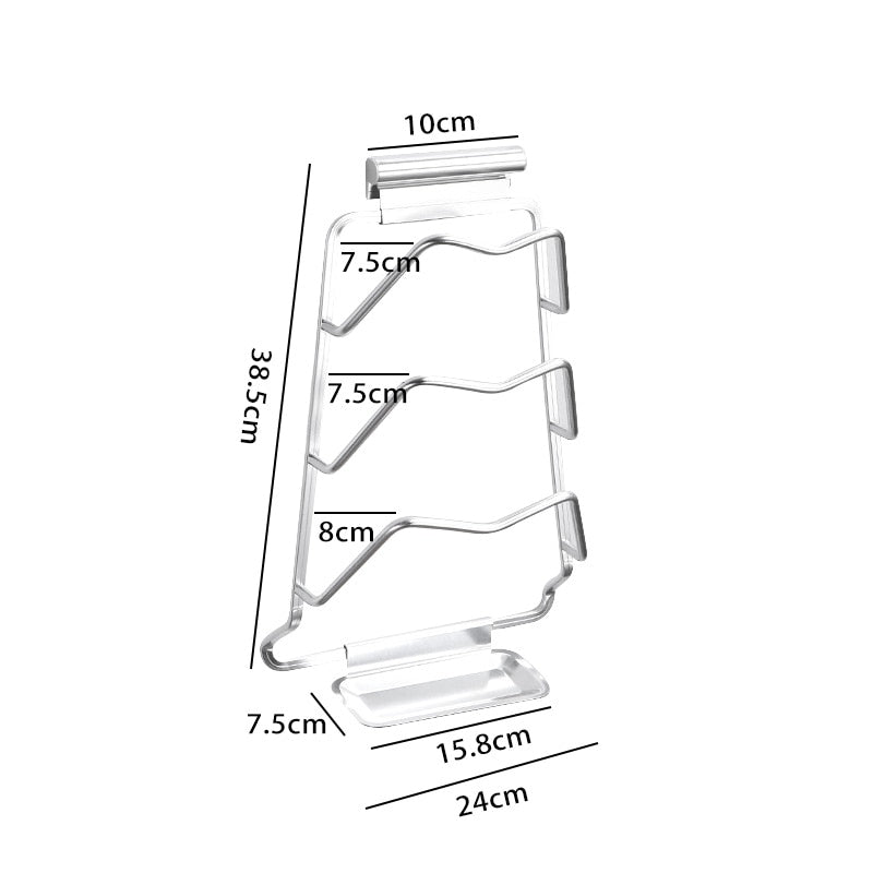 Wall-Mounted Extreme Pot Lid Holder Rack