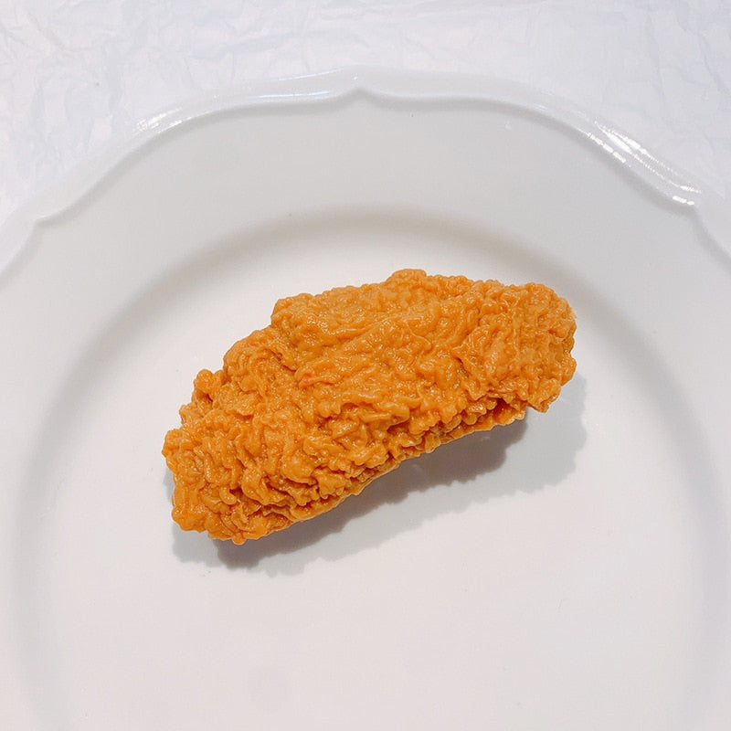 Realistic Fried Chicken Hair Clips