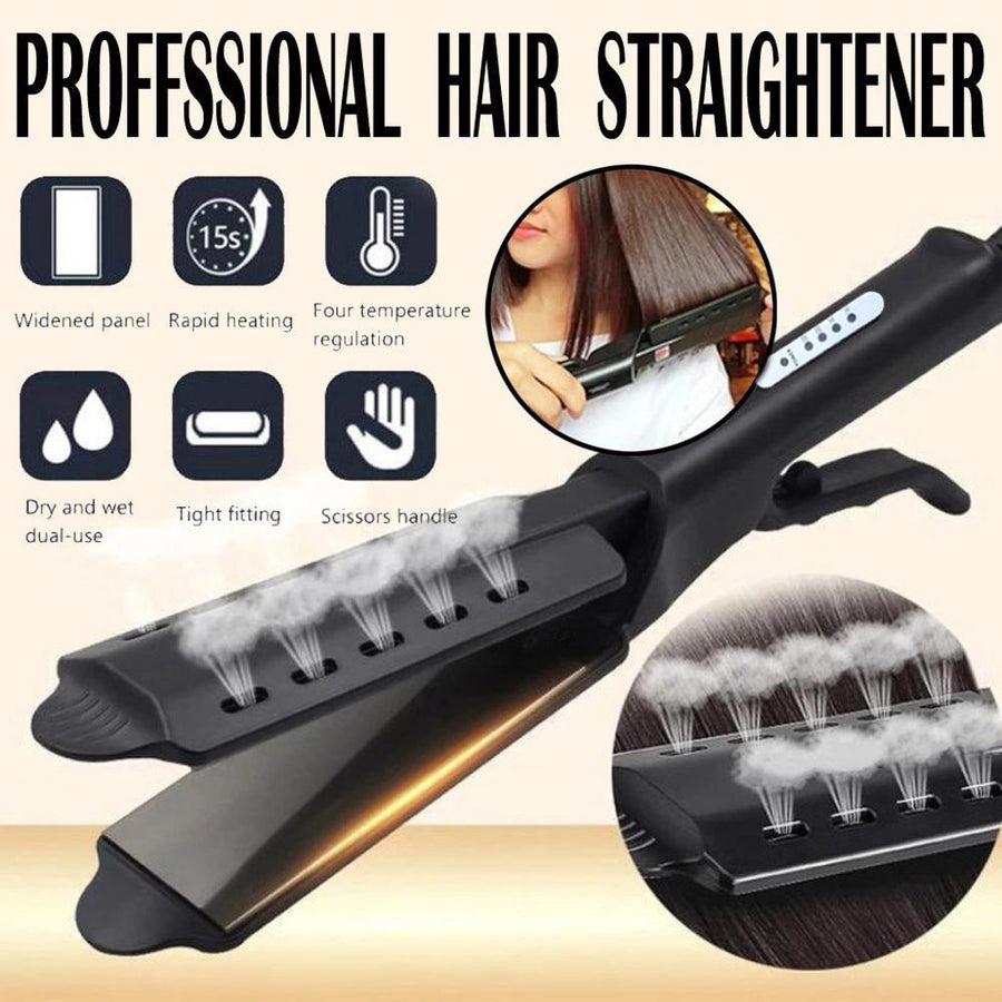 Heat Flex Adjustable Ceramic Iron Hair Styling Straightener - Image 5
