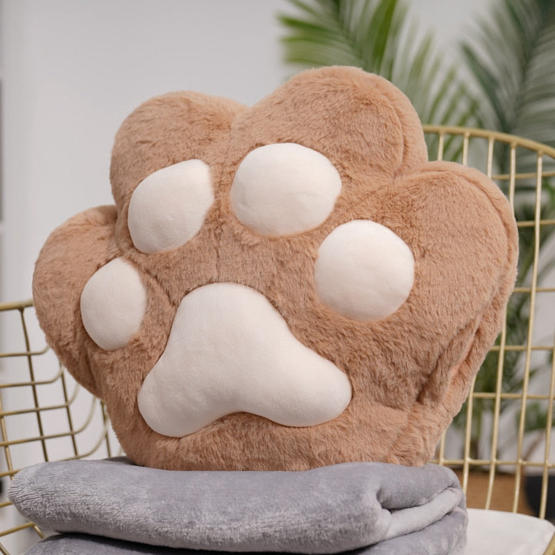 Fluffy Bear Paw Hand Warmer Pillow