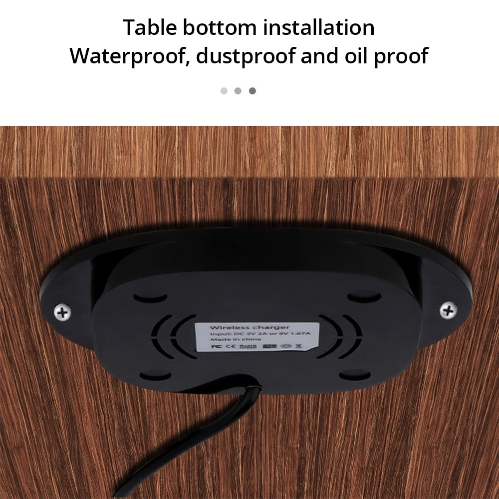 Invisible Table Built-in Wireless Phone Charger