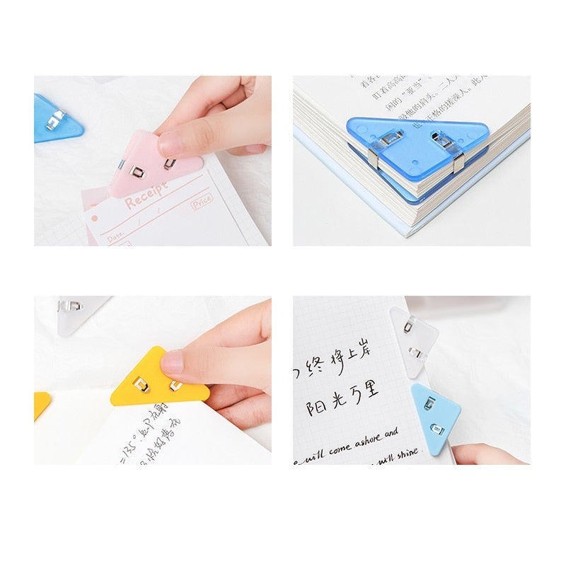Easy Mark Colorful Triangle Book Corner Clip - Image 2