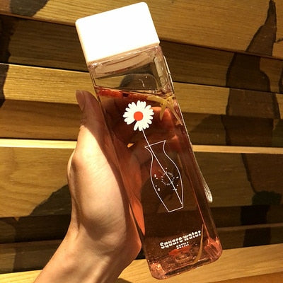 Transparent Square Classy Water Bottle Thermos - Image 8