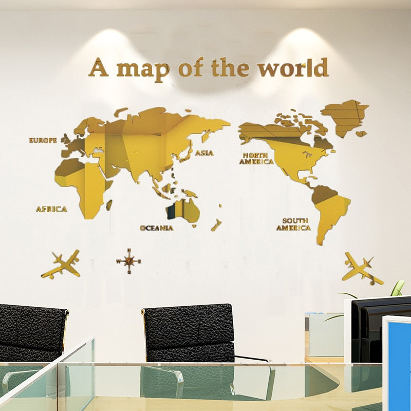 Globe Vision World Map Sticker - Image 7
