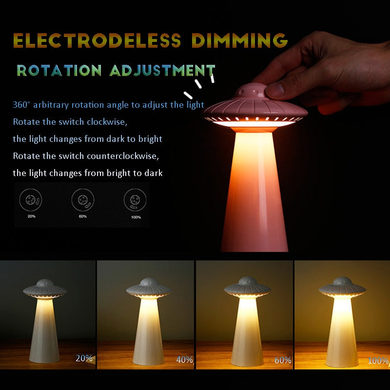 UFO Inspired Rechargeable LED Desk Lamp - Image 3